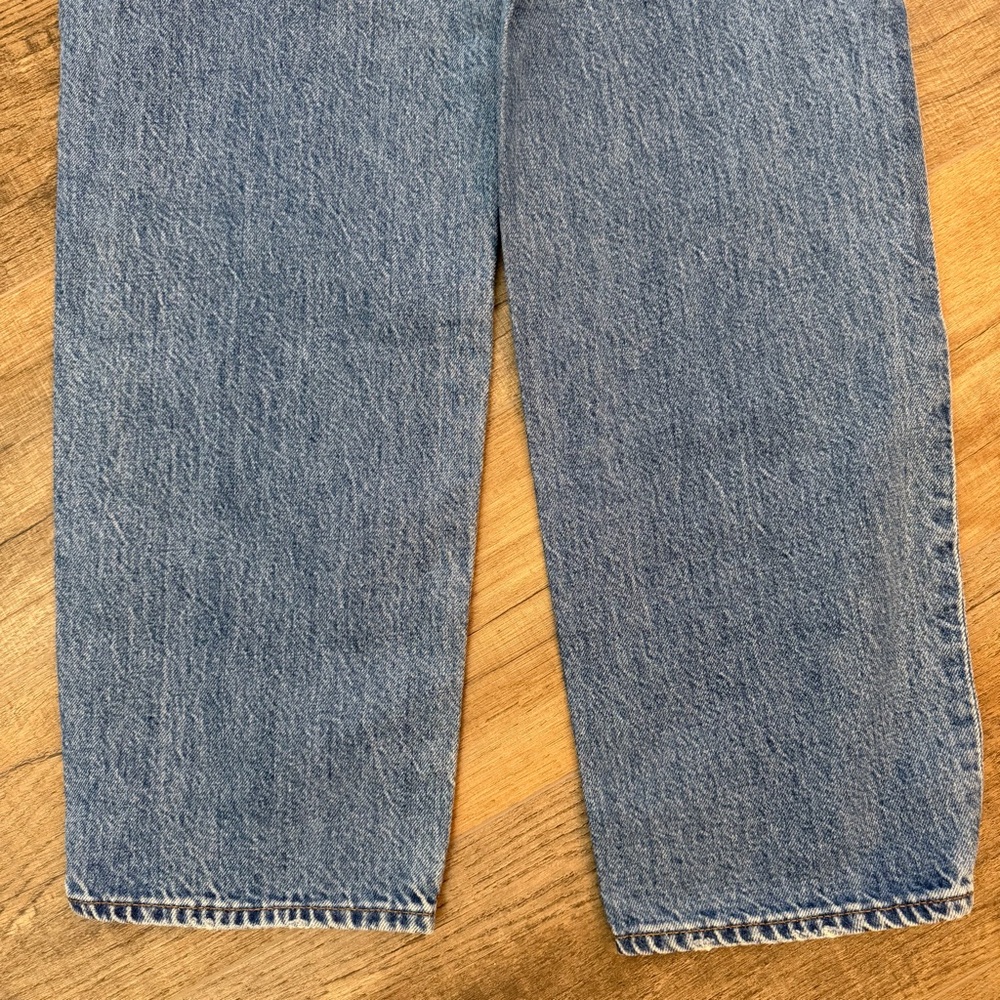 Madewell Low Rise Baggy Straight Jeans Womens 25 Vintage Wash Classic Denim Blue - Picture 6 of 11